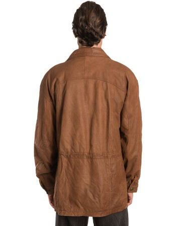 Γνήσιο Ανδρικό Δερμάτινο Μπουφάν – A475