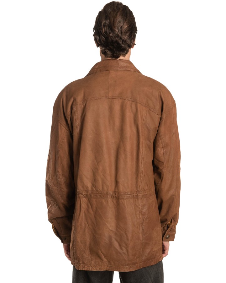 Γνήσιο Ανδρικό Δερμάτινο Μπουφάν – A475