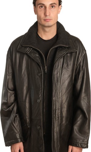  Γνήσιο Ανδρικό Δερμάτινο Μπουφάν - A478