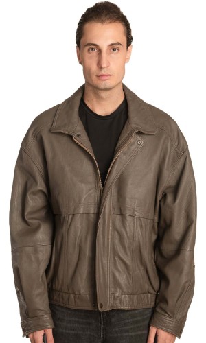 Γνήσιο Ανδρικό Δερμάτινο Μπουφάν – A481