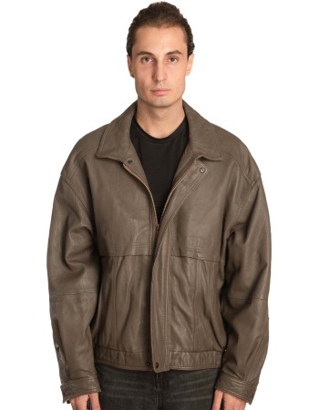 Γνήσιο Ανδρικό Δερμάτινο Μπουφάν – A481