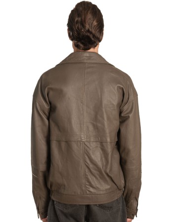 Γνήσιο Ανδρικό Δερμάτινο Μπουφάν – A481
