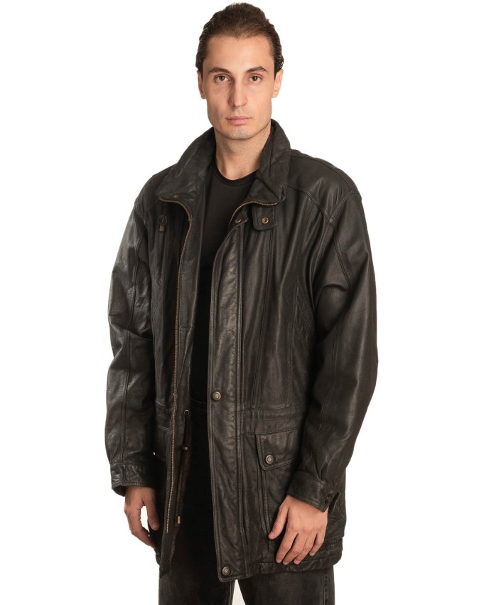 Γνήσιο Ανδρικό Δερμάτινο Μπουφάν – A482