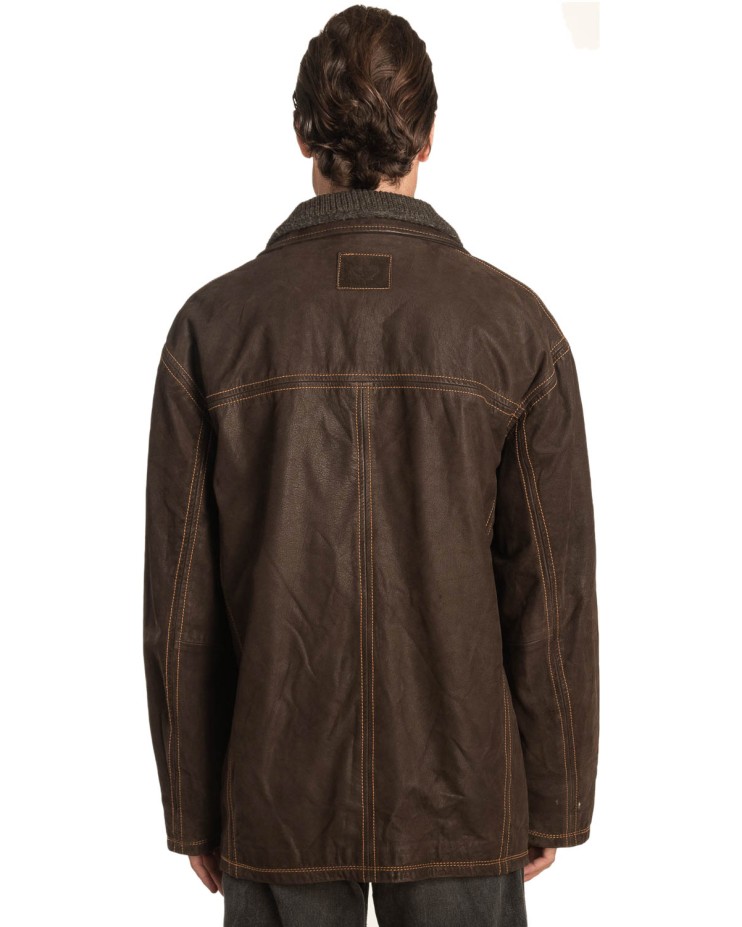 Γνήσιο Ανδρικό Δερμάτινο Μπουφάν – A483