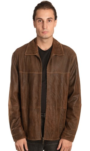 Γνήσιο Ανδρικό Δερμάτινο Μπουφάν – A484