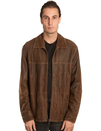 Γνήσιο Ανδρικό Δερμάτινο Μπουφάν – A484