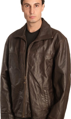 Γνήσιο Ανδρικό Δερμάτινο Μπουφάν – A489