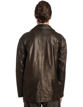  Γνήσιο Ανδρικό Δερμάτινο Μπουφάν - A490