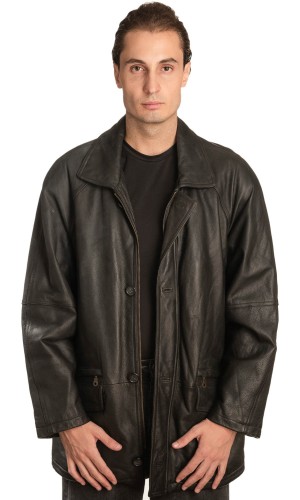 Γνήσιο Ανδρικό Δερμάτινο Μπουφάν – A491