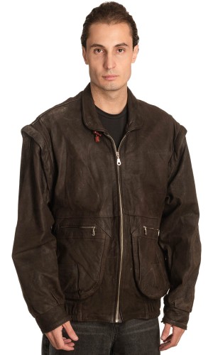 Γνήσιο Ανδρικό Δερμάτινο Μπουφάν – A492
