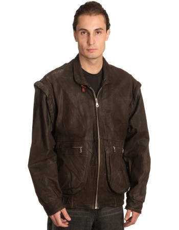 Γνήσιο Ανδρικό Δερμάτινο Μπουφάν – A492