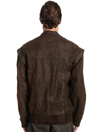 Γνήσιο Ανδρικό Δερμάτινο Μπουφάν – A492