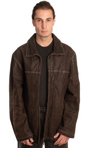 Γνήσιο Ανδρικό Δερμάτινο Μπουφάν – A493
