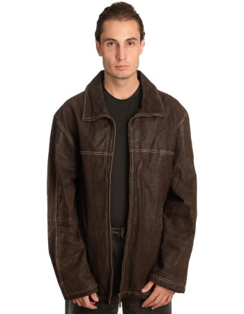 Γνήσιο Ανδρικό Δερμάτινο Μπουφάν – A493