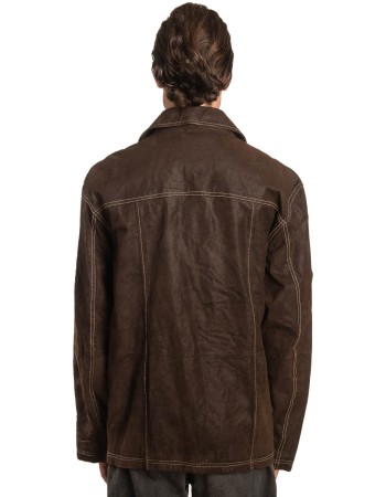 Γνήσιο Ανδρικό Δερμάτινο Μπουφάν – A493