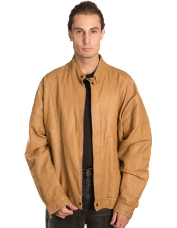 Γνήσιο Ανδρικό Δερμάτινο Μπουφάν – A494