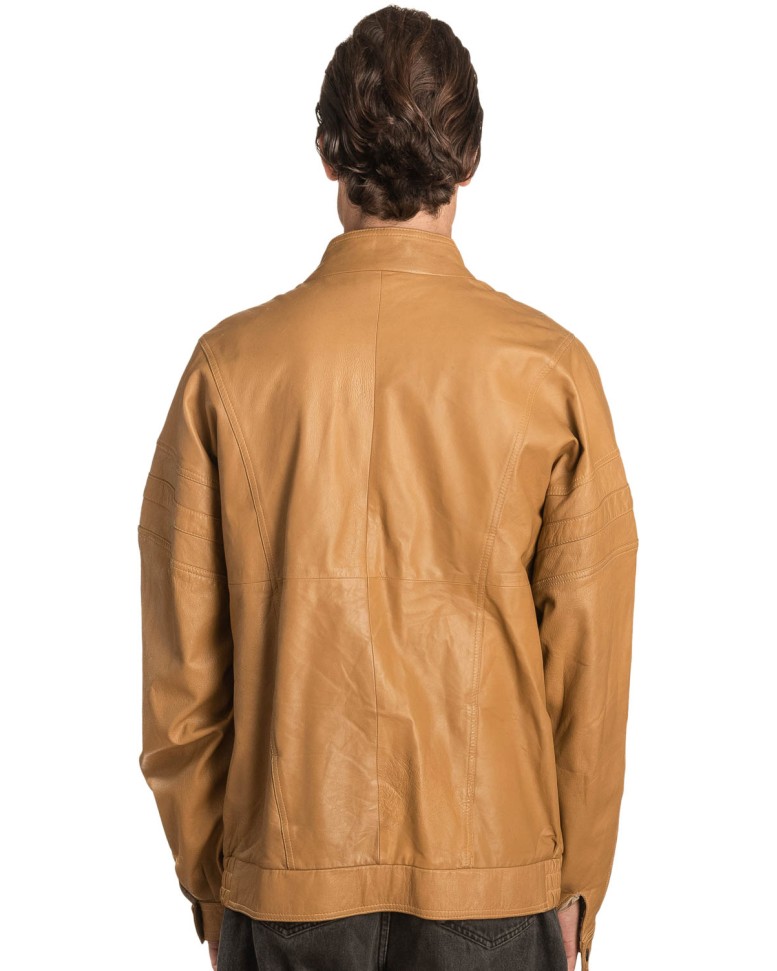 Γνήσιο Ανδρικό Δερμάτινο Μπουφάν – A494