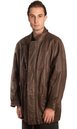 Γνήσιο Ανδρικό Δερμάτινο Μπουφάν – A495