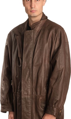 Γνήσιο Ανδρικό Δερμάτινο Μπουφάν – A495