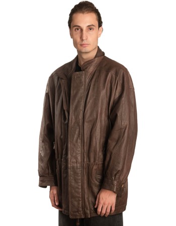 Γνήσιο Ανδρικό Δερμάτινο Μπουφάν – A495