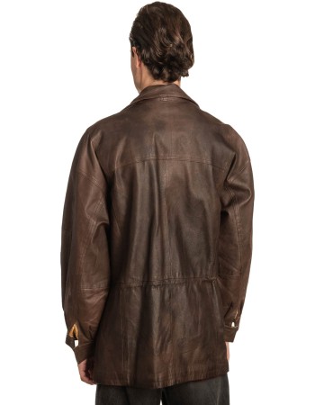 Γνήσιο Ανδρικό Δερμάτινο Μπουφάν – A495