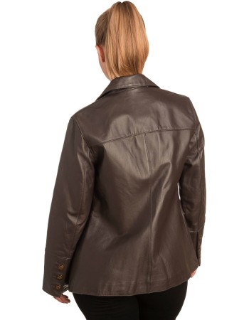 Γνήσιο Γυναικέιο Δερμάτινο Σακάκι - B254