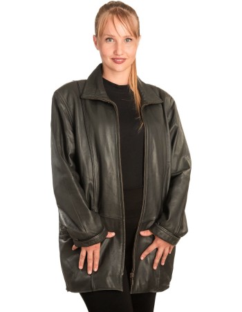 Γνήσιο Γυναικέιο Δερμάτινο Μπουφάν - B258