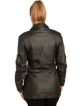 Γνήσιο Γυναικέιο Δερμάτινο Σακάκι - B264
