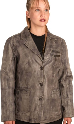 Γνήσιο Γυναικέιο Δερμάτινο Σακάκι - B265