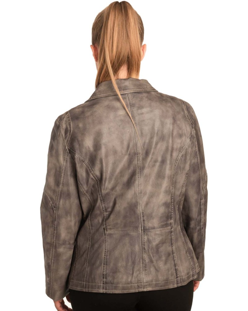 Γνήσιο Γυναικέιο Δερμάτινο Σακάκι - B265