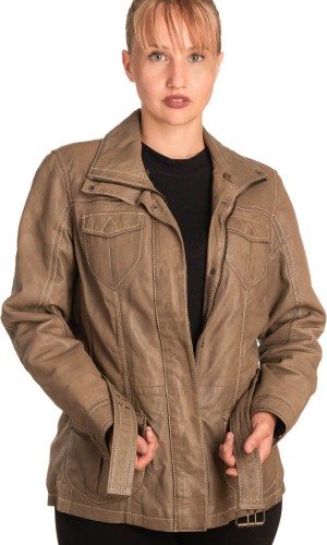 Γνήσιο Γυναικέιο Δερμάτινο μπουφάν- B267