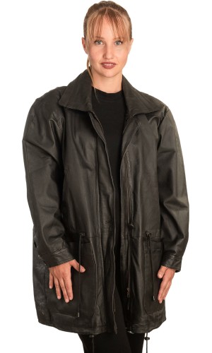 Γνήσιο Γυναικέιο Δερμάτινο μπουφάν - B273