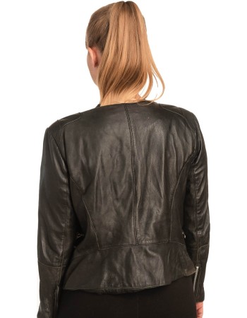 Γνήσιο Γυναικέιο Δερμάτινο μπουφάν - B274