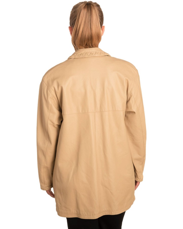 Γνήσιο Γυναικέιο Δερμάτινο σακάκι - B275