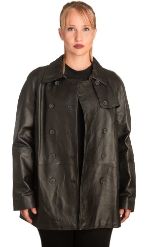 Γνήσιο Γυναικέιο Δερμάτινο Σακάκι - B284