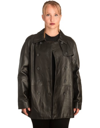 Γνήσιο Γυναικέιο Δερμάτινο Σακάκι - B284