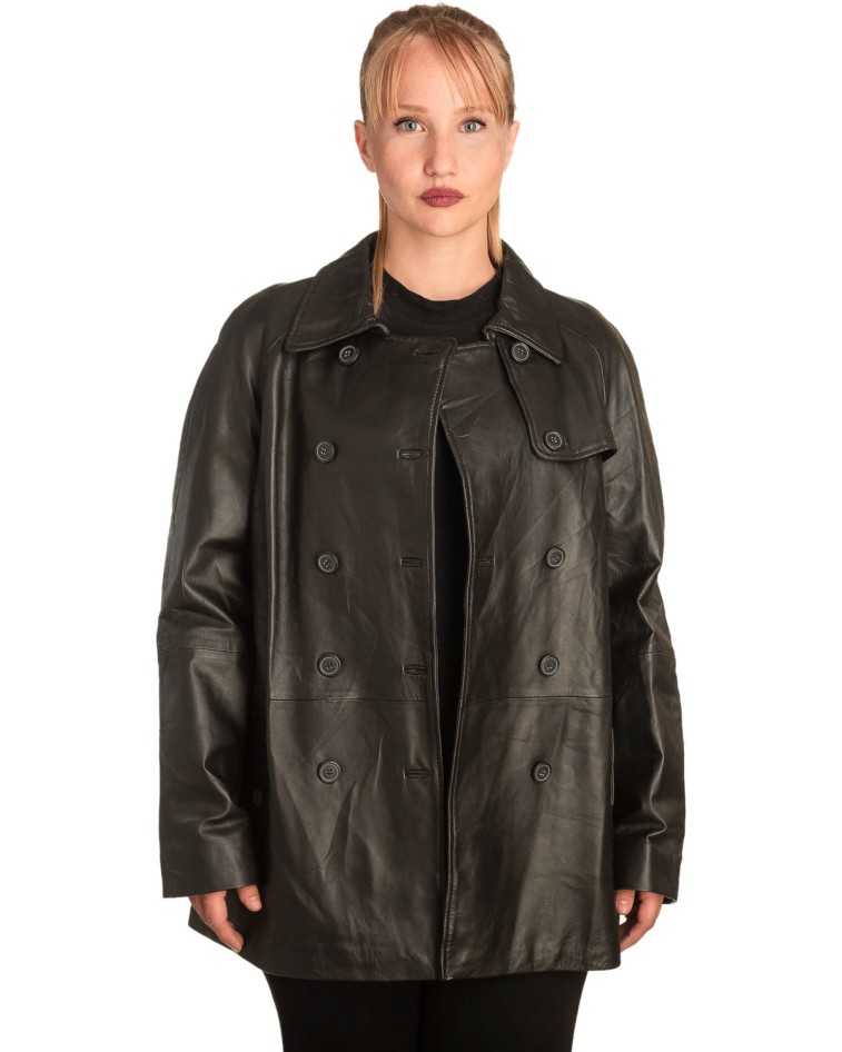 Γνήσιο Γυναικέιο Δερμάτινο Σακάκι - B284