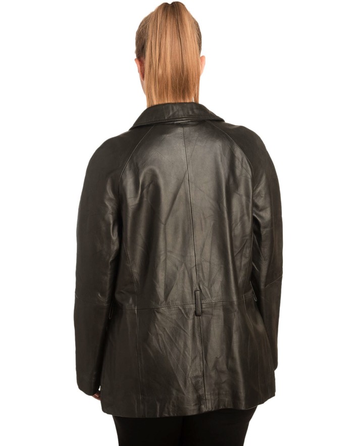 Γνήσιο Γυναικέιο Δερμάτινο Σακάκι - B284