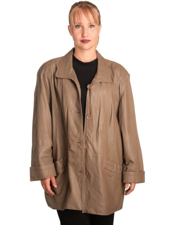 Γνήσιο Γυναικέιο Δερμάτινο Μπουφάν - B288