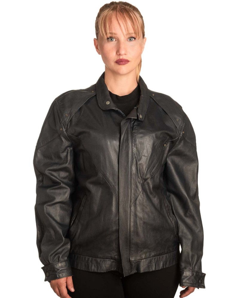 Γνήσιο Γυναικέιο Δερμάτινο Μπουφάν - B301