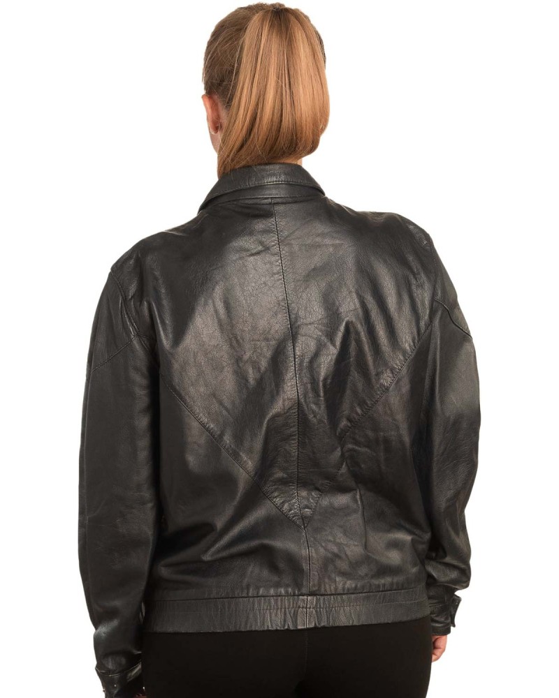 Γνήσιο Γυναικέιο Δερμάτινο Μπουφάν - B301