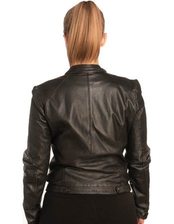 Γνήσιο Γυναικέιο Δερμάτινο Μπουφάν - B303
