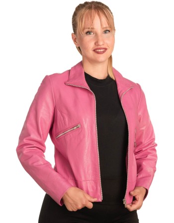 Γνήσιο Γυναικέιο Δερμάτινο Μπουφάν - B325