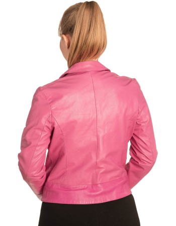 Γνήσιο Γυναικέιο Δερμάτινο Μπουφάν - B325