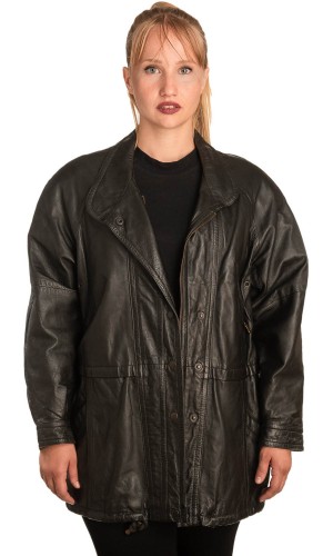 Γνήσιο Γυναικέιο Δερμάτινο Μπουφάν - B329