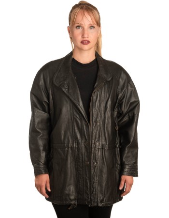 Γνήσιο Γυναικέιο Δερμάτινο Μπουφάν - B329