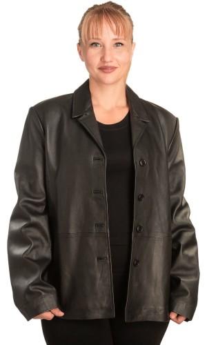 Γνήσιο Γυναικέιο Δερμάτινο Σακάκι - B333