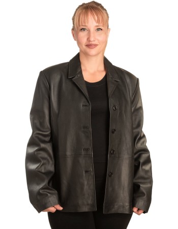Γνήσιο Γυναικέιο Δερμάτινο Σακάκι - B333
