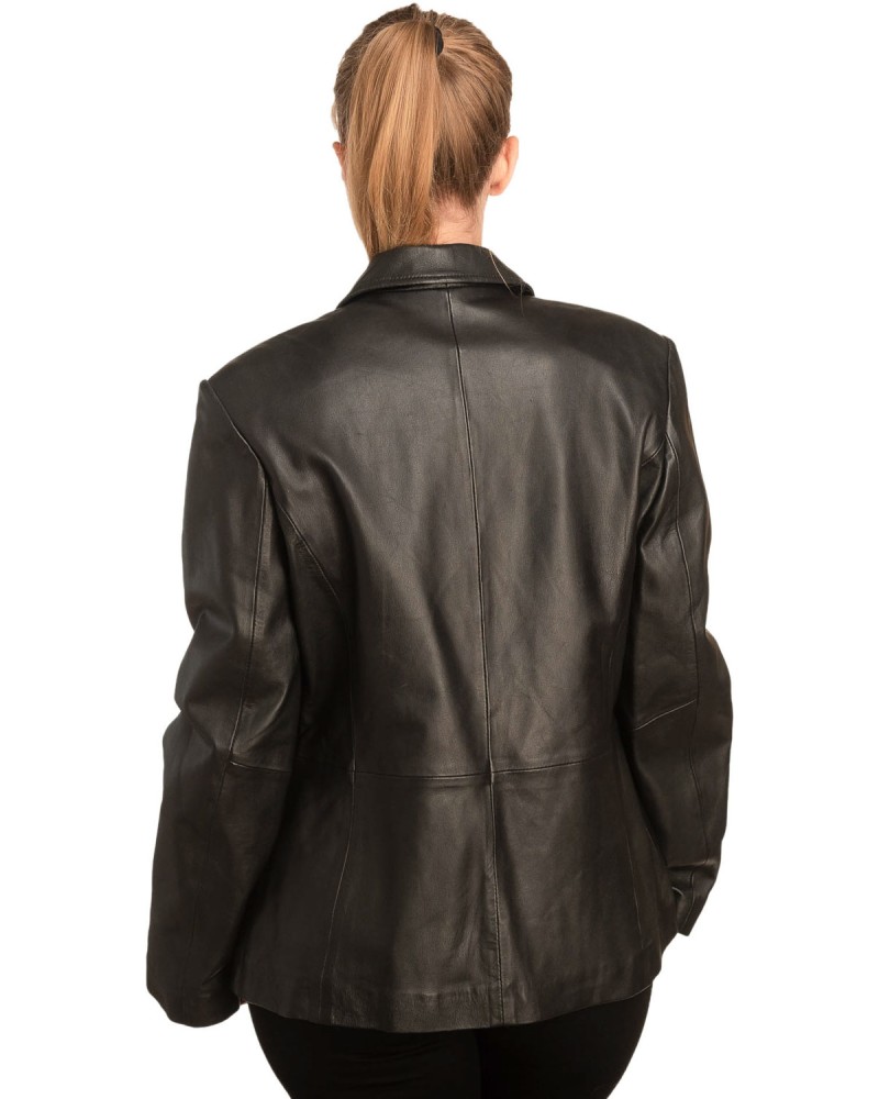 Γνήσιο Γυναικέιο Δερμάτινο Σακάκι - B333