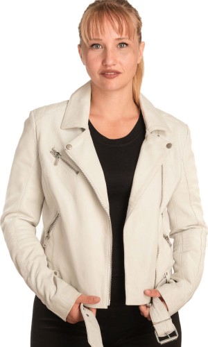 Γνήσιο Γυναικέιο Δερμάτινο Μπουφάν - B337